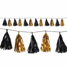 Tassel Garland Black/Gold 8ft