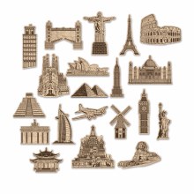 Around the World Cutouts