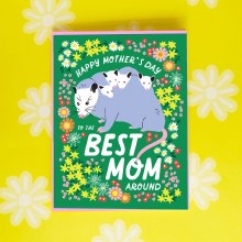 Best Possum Mom Around Card • Blank Inside