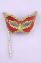 Mask w/ Stick Red