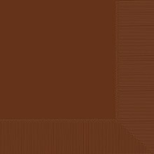 Chocolate Brown Beverage Napkins 40ct