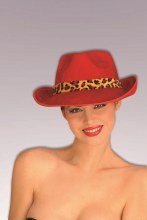 Hat Fedora Pimp Red