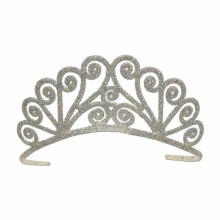 Tiara Silver Glittered