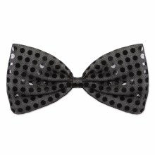 Bow Tie Glitz Black
