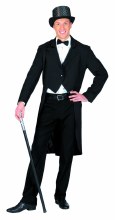 Jacket Tailcoat Black Adult L