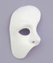 Mask 1/2 Phantom of the Opera White