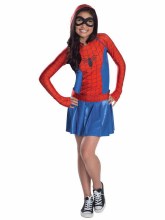 Spidergirl Hooded Dress Child Large