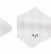 Poodle Scarf White