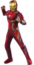 Iron Man Dlx M/C Child Lg