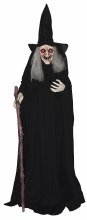 Animated Witch Prop w/ Cane