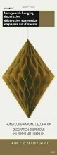 Diamond Tissue Hanging 14" Gld
