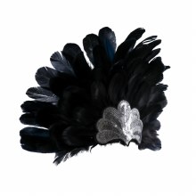 Headdress Samba Feather Blk