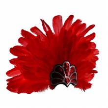 Headdress Samba Feather Red