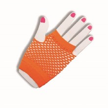 Glove Fishnet Short Orange