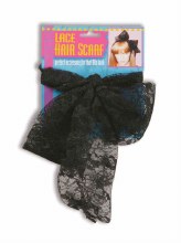80's Lace Hair Scarf
