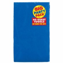 Bright Royal Blue Guest Towels 40ct