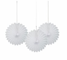 Fan Tissue White 6" 3pk