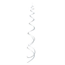 Silver Hanging Swirl Decor 8ct