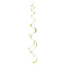 Gold Hanging Swirl Decor 8ct