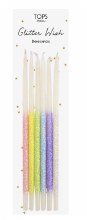 Glitter Beeswax Candles Pastel