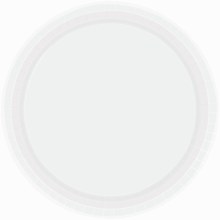 Frosty White 7in Paper Plates 20ct