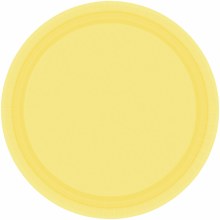 Lt Yellow 7in Paper Plates 20ct