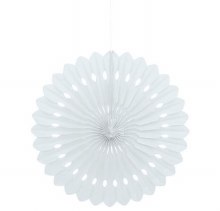 Decorative Fan 16" White