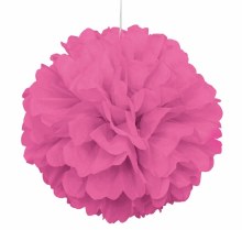 Puff Decor 16" Hot Pink