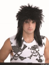 Wig Unisex Rockstar Black