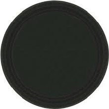 Jet Black 9in Paper Plates 20ct