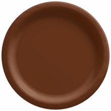 Chocolate Brown 9in Paper Plates 20ct