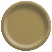 Gold 8.5" Paper Plates 20ct