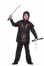 Ninja Blk/Gld Child Lg