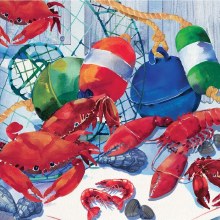 Seafood Celebration ~ Beverage Napkins; 8 Pack