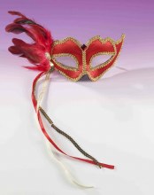 Mask Half Red