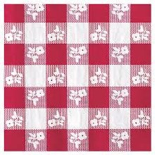 Red Gingham Beverage Napkin
