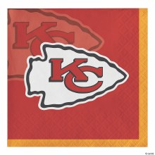 NFL Chiefs Bev Napkins 16ct