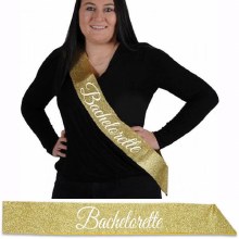 Sash Gold Glitter Bachelorette