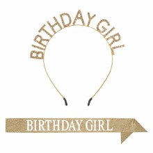 Birthday Girl Headband & Sash
