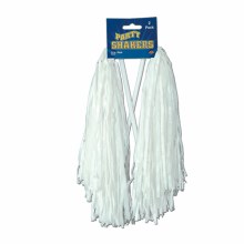 Pom Pom Shakers White