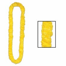 Lei Plastic Yellow 2.5in