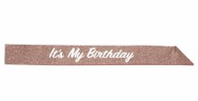 Shash It's My BDay Rose Gold Glitter