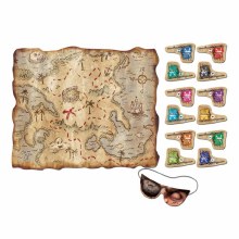 Pin The Flag Treasure Map Party Game