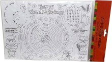 Thanksgiving Paper Activity Placemats • 24 Count