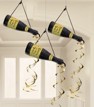 New Years Bottle Hanging Decor