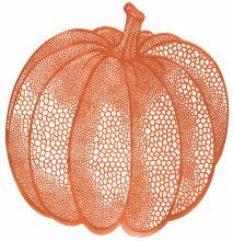 Placemat Pumpkin Vinyl
