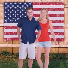 Canvas Backdrop Vintage Flag