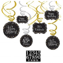 Sparkling Celebration Swirl Decor Add-an-Age