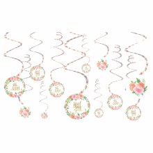 Floral Baby Spiral Decor