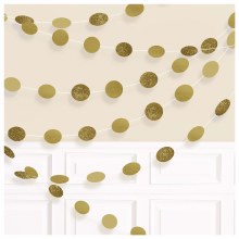 Round Gold String Decor 6pk